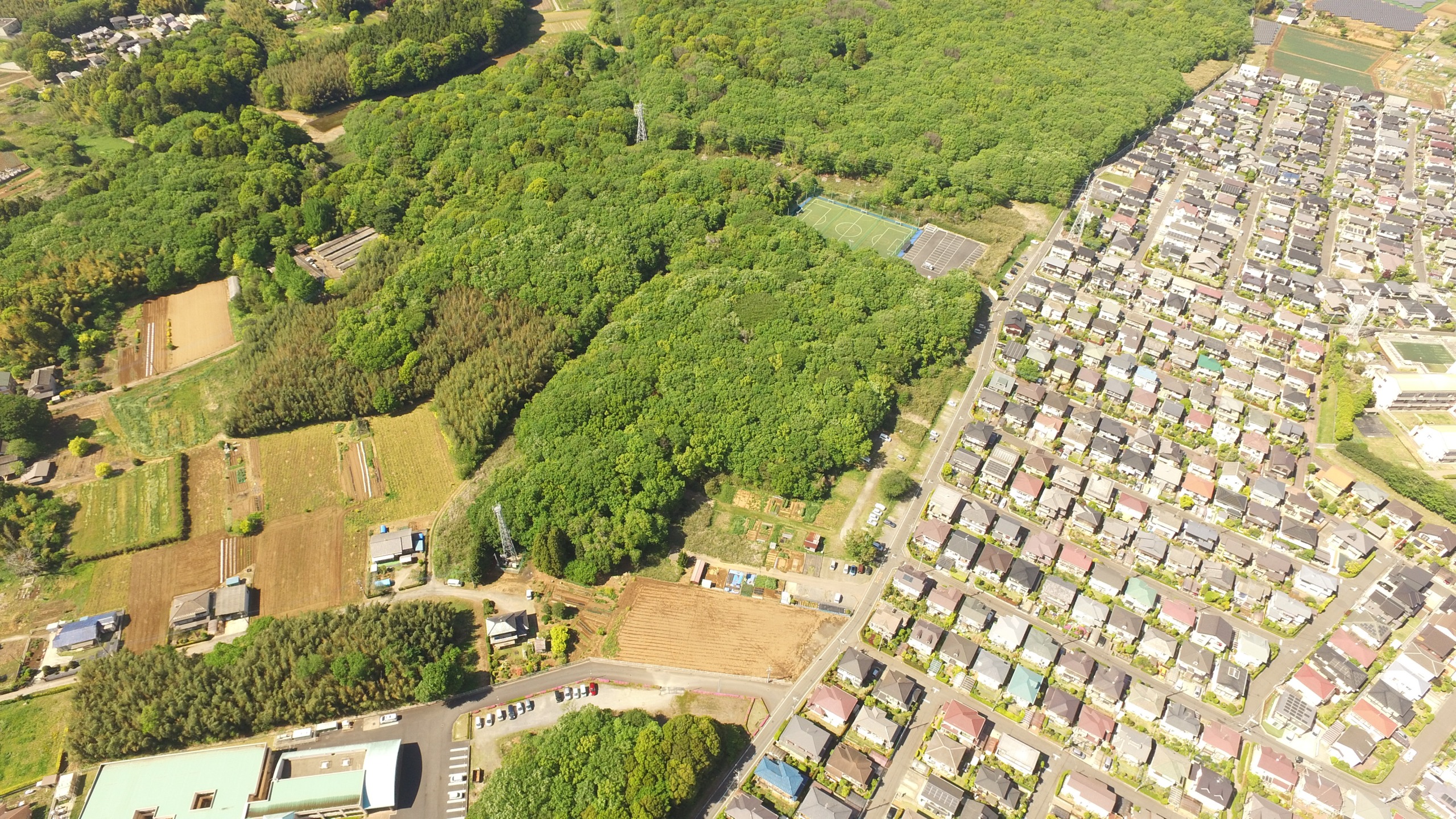 造成・設置前:茨城・牛久市遠山町